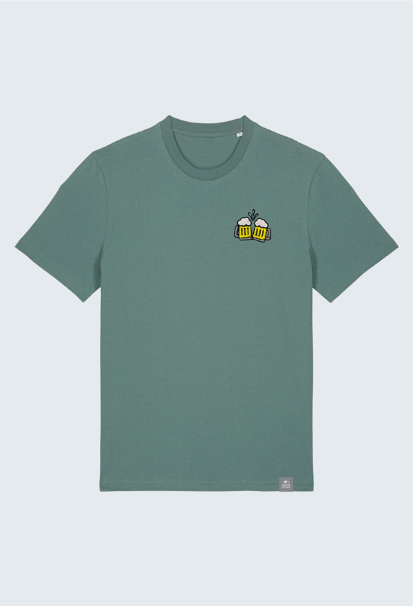 Bierkrüge-Stick T-Shirt