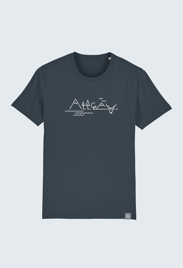 Allgäu-Grafik Hirsch T-Shirt