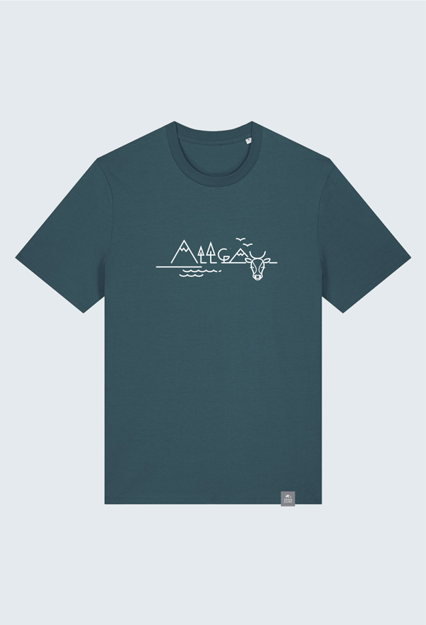 Allgäu-Grafik Kuh T-Shirt